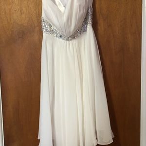 White Strapless Dress